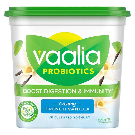 Vaalia French Vanilla Low Fat Yoghurt 900g