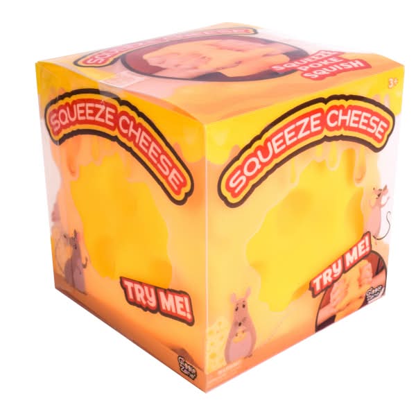Giggle Zone Squeeze Cheese Squishy Block Toy