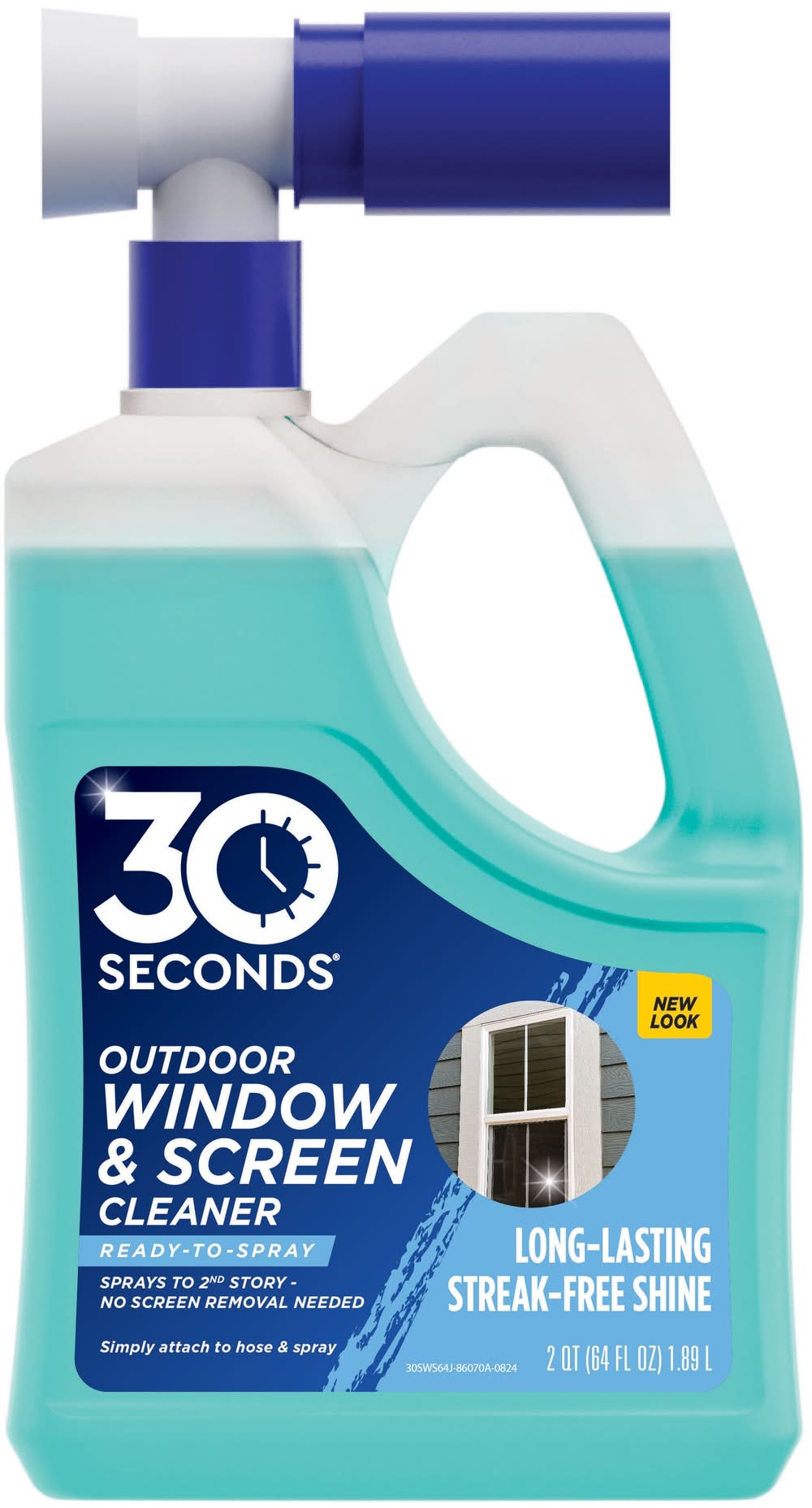 30 SECONDS Ready to Use Outdoor Window and Screen 64 -fl oz Hose end sprayer Glass Cleaner