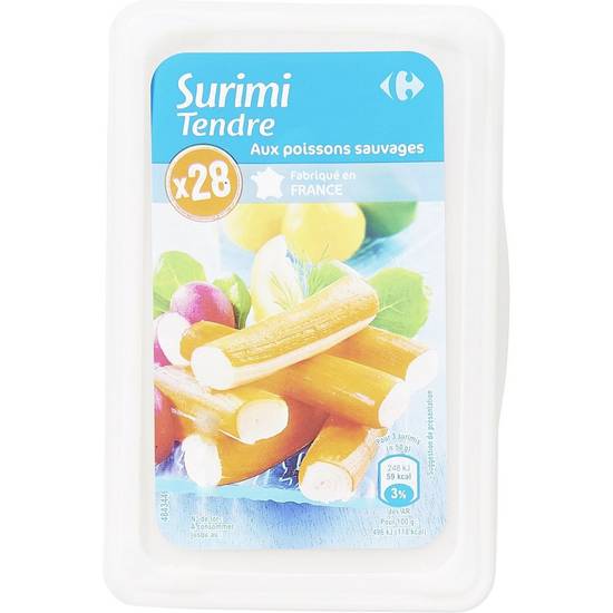 Carrefour Classic' - Surimi tendre batonnets (28 pièces)