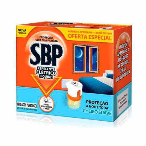 SBP · Repelente elétrico líquido 45 noites cheiro suave (35 ml)