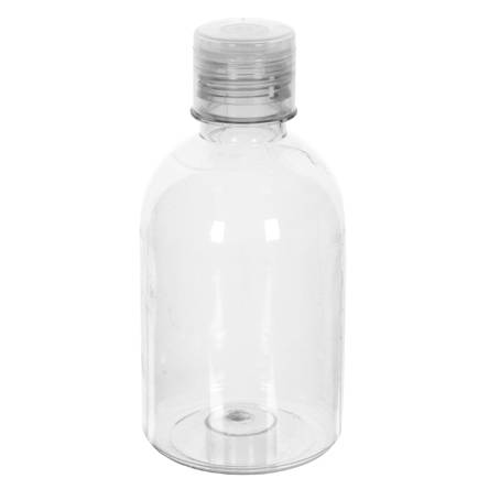 Bote ovalado 250ml  - transparente (1 pieza)