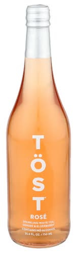 Tost Rose Sparkling White Tea, Ginger & Elderberry