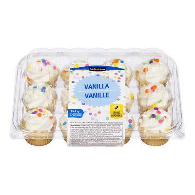 Selection petits gâteaux à la vanille (284 g) - vanilla cupcakes (284 g)