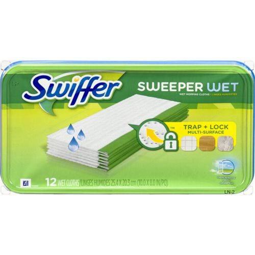 Swiffer recharges de vadrouille humide sweeper (12 ch) - sweeper wet mopping refills (12 units)