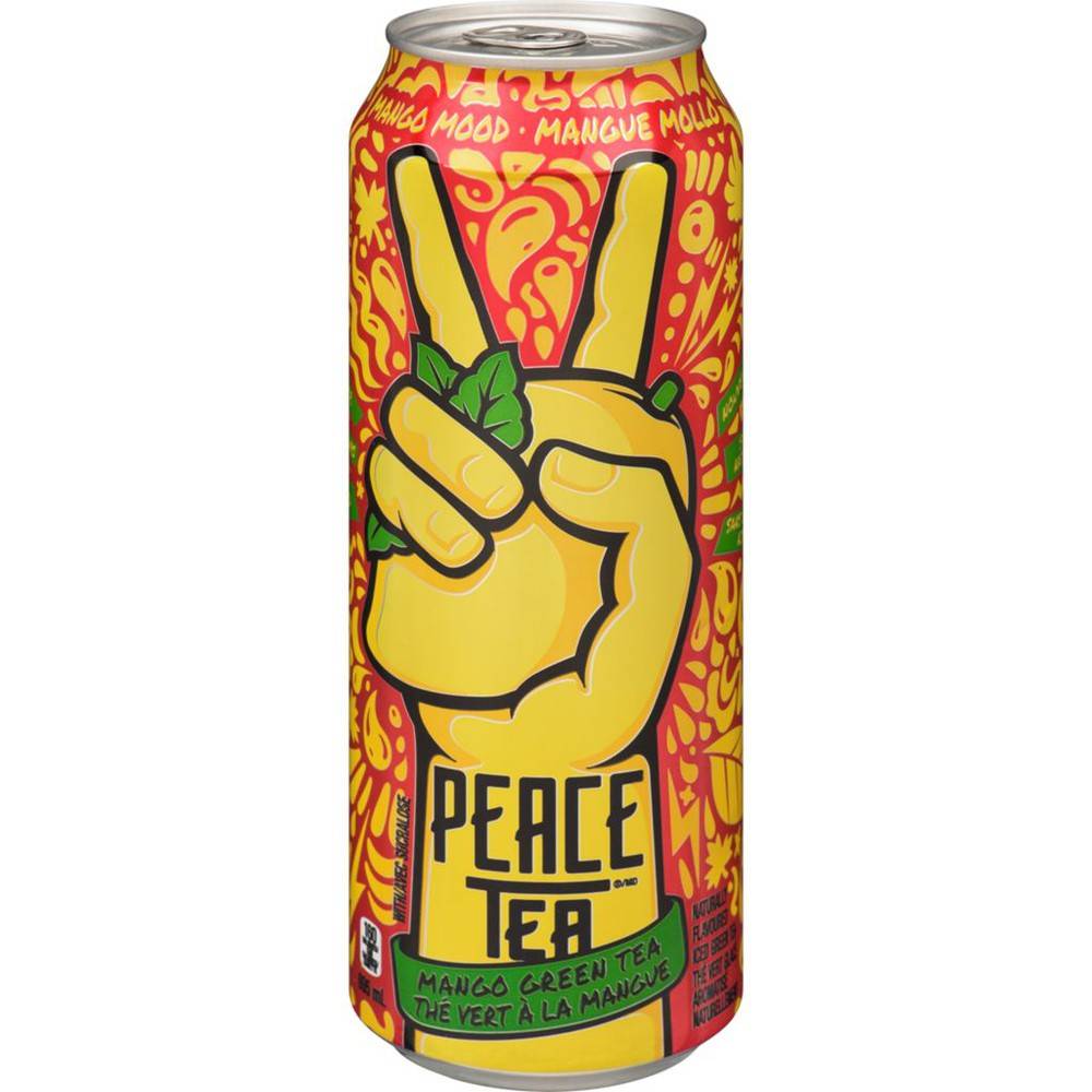 Peace tea thé vert glacé à saveur de mangue (695 ml) - mango mood green tea (695 ml)