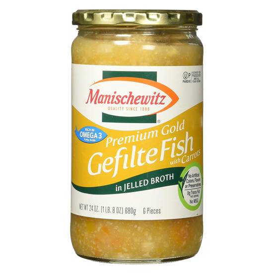 Manischewitz Premium Gold Gefilte Fish 24oz