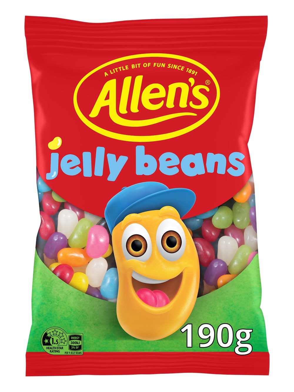 Allen's Vegan Jelly Beans Lollies (190g)