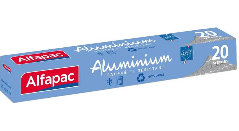 Aluminium gaufré 20m