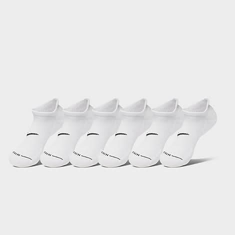 Nike Everyday Elevated No-Show Socks (6-Pack) (Large)