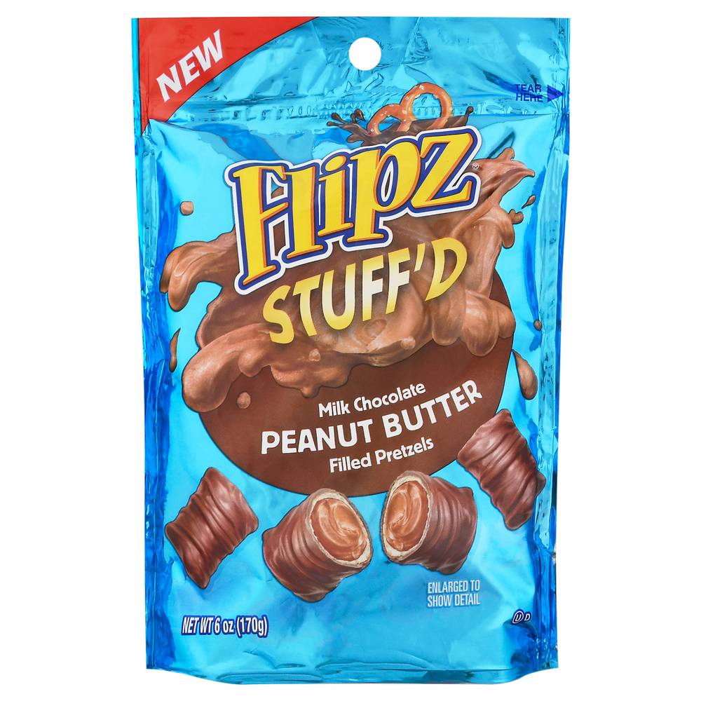 Flipz Stuff'd Milk Chocolate Peanut Butter Filled Pretzels