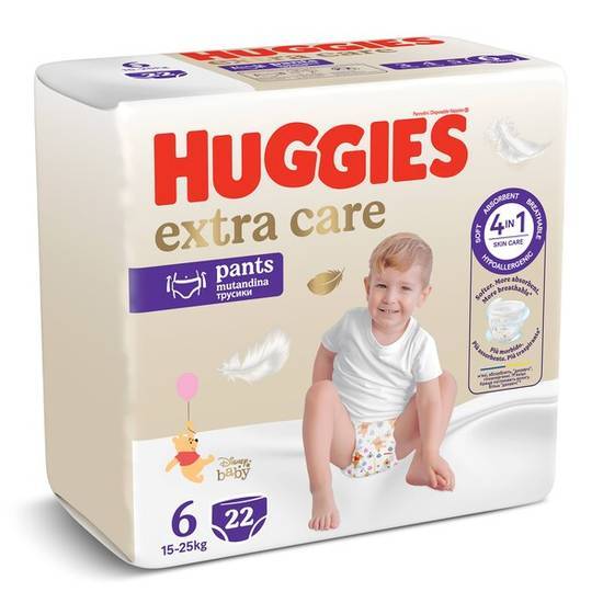 Pañales Pants Extra Care Talla 6 Huggies (15-25 kg)