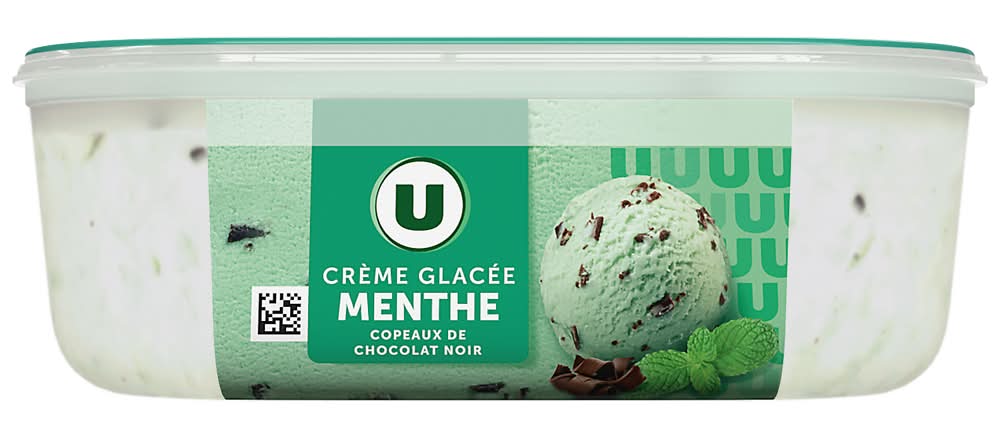 Les Produits U - Bac crème glacée menthe