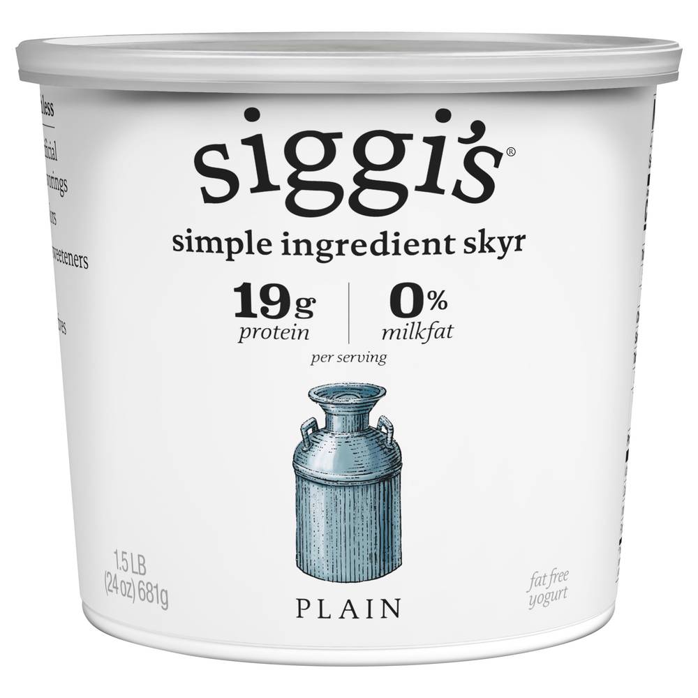 Siggi's Non Fat Plain Skyr Yogurt