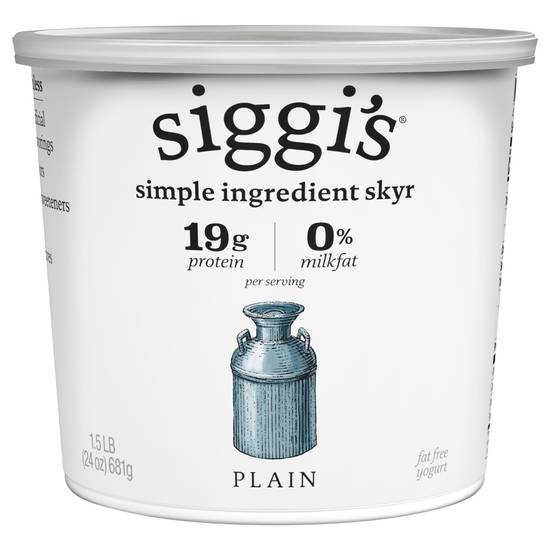 Siggi's Non Fat Plain Skyr Yogurt