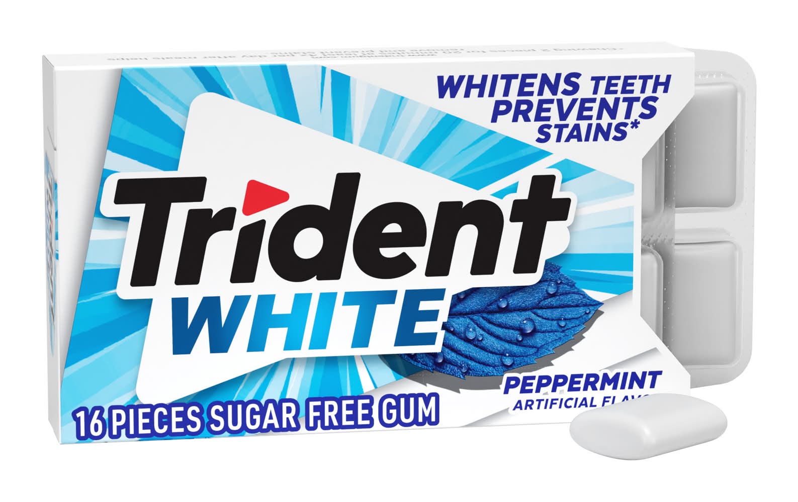 Trident White Sugar Free Gum Peppermint (16 ct)