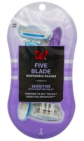 Walgreens Five Blade Disposable Razors (2 ct)