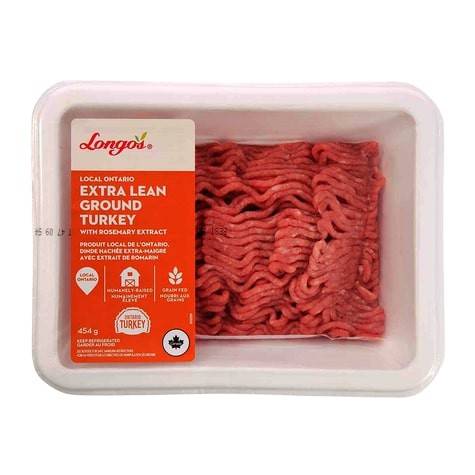 Longo's Extra Lean Ground Turkey (454 g)