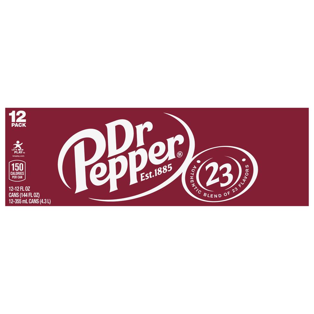 Dr Pepper Original Soda (12 pack, 12 fl oz)