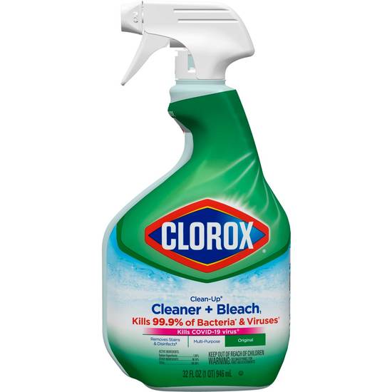 Clorox Clean-Up All Purpose Cleaner with Bleach, Spray Bottle, Original, 32 OZ