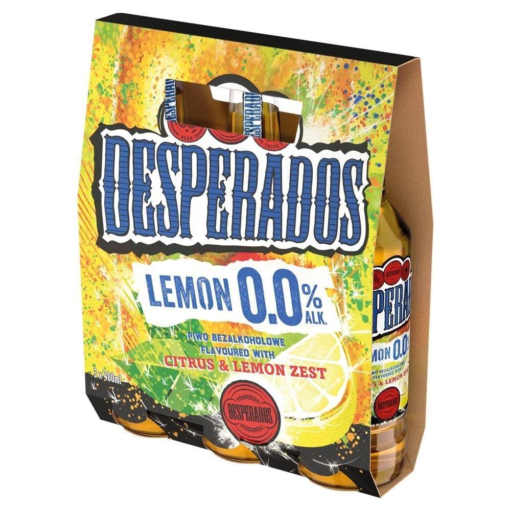 Desperados Citrus & Lemon Zest Piwo bezalkoholowe 3 x 400 ml