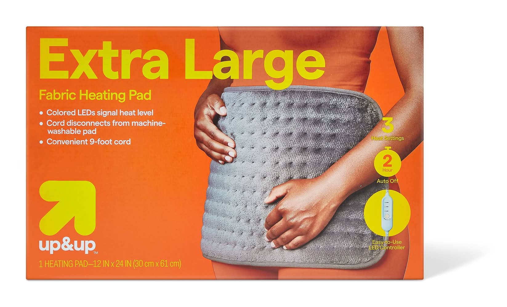 up&up Fabric Heating Pad, XL