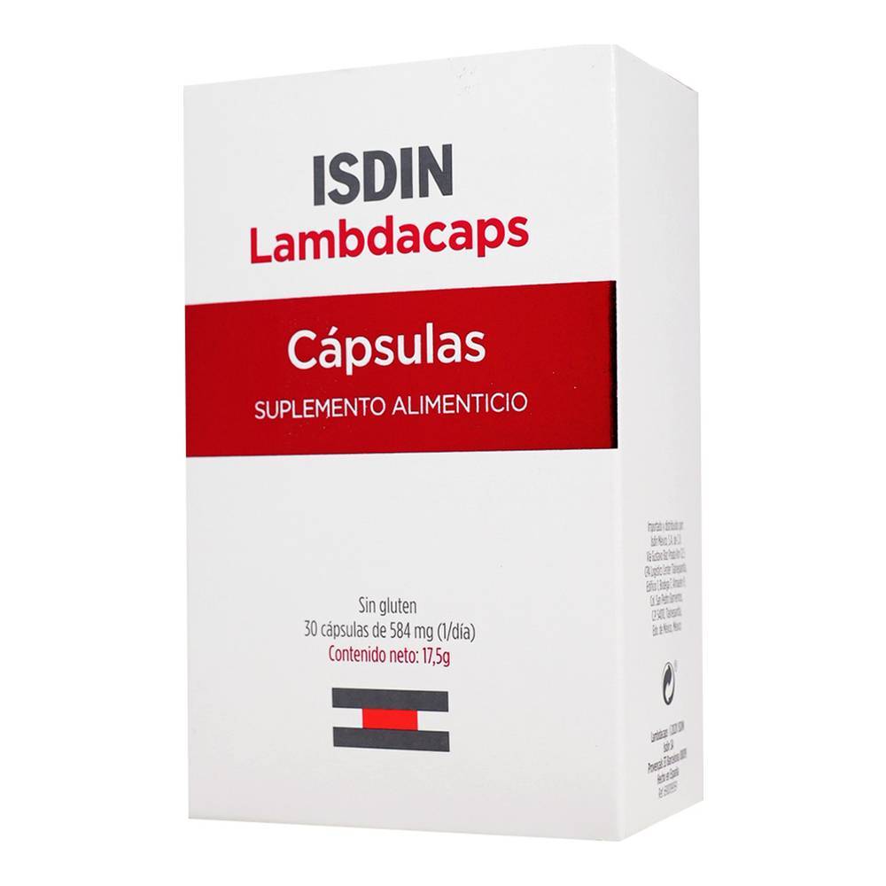 Isdin lambdacaps cápsulas (30 piezas)