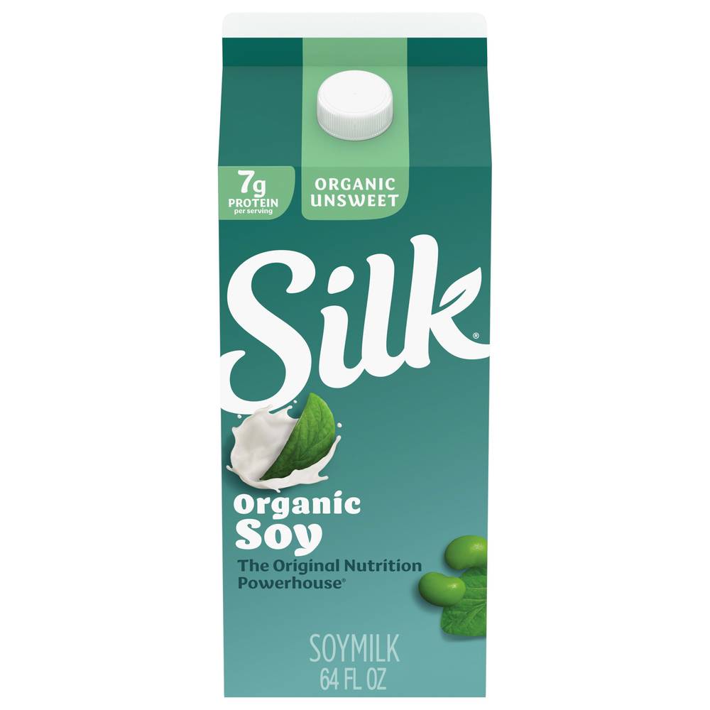 Silk the Original Nutrition Powerhouse Unsweetened Organic Soymilk (64 fl oz)