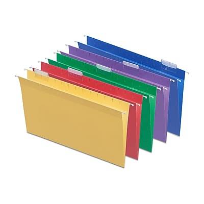 Staples Heavy Duty Hanging File Folders, Assorted (25 ct)