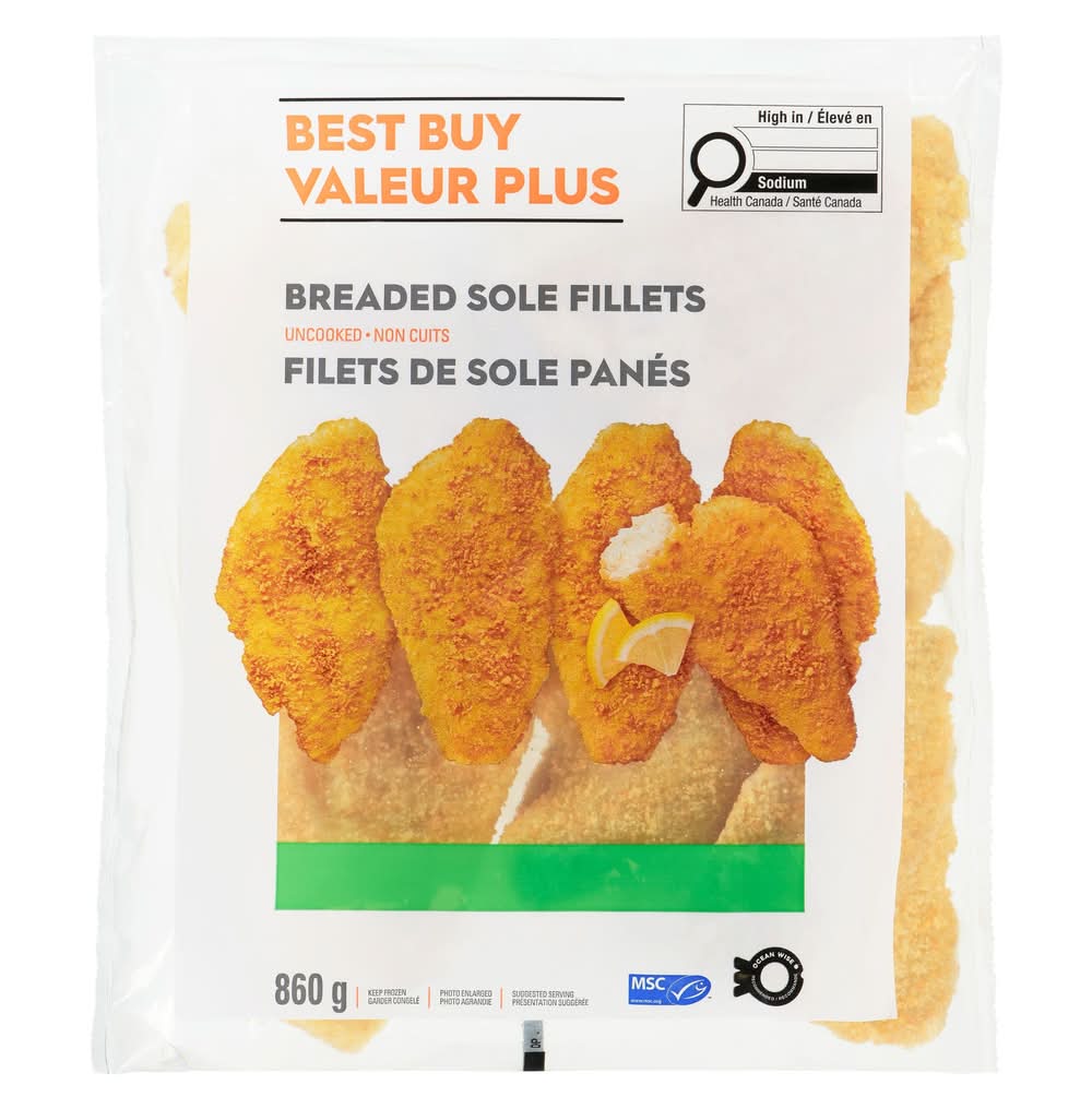 Best Buy Breaded Sole Fillets (860 g)