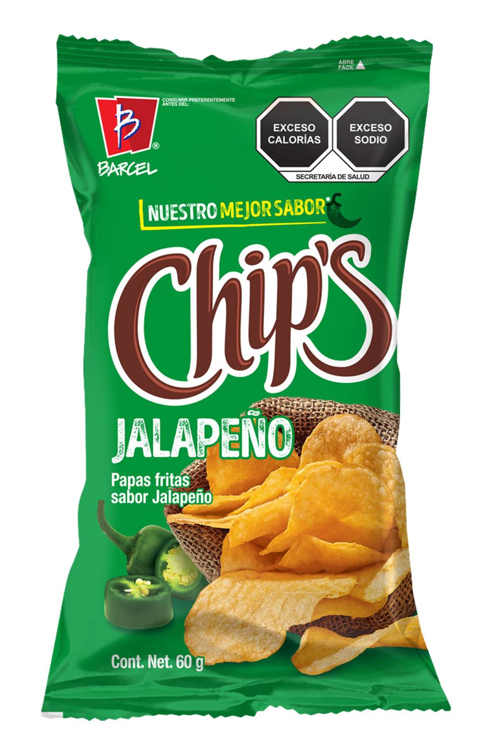 Chip's · Papas, jalapeño (55 g)