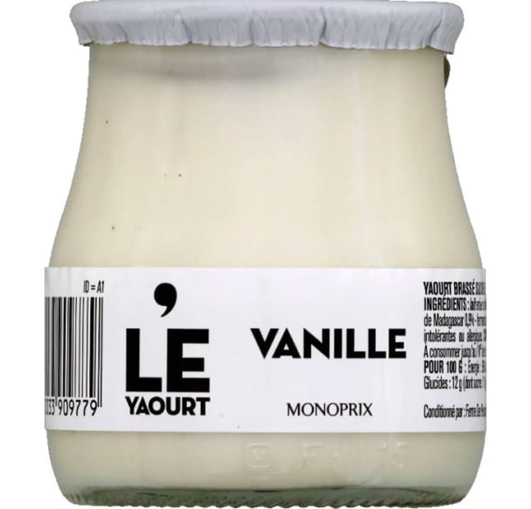 Monoprix - Yaourt, vanille (140g)
