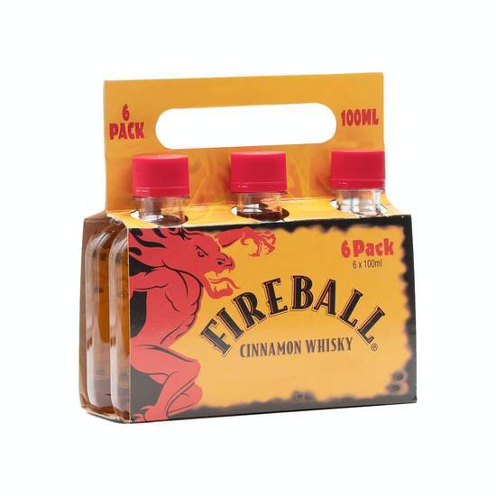 Fireball Carrier Cinnamon Whisky (6 pack, 100 ml)