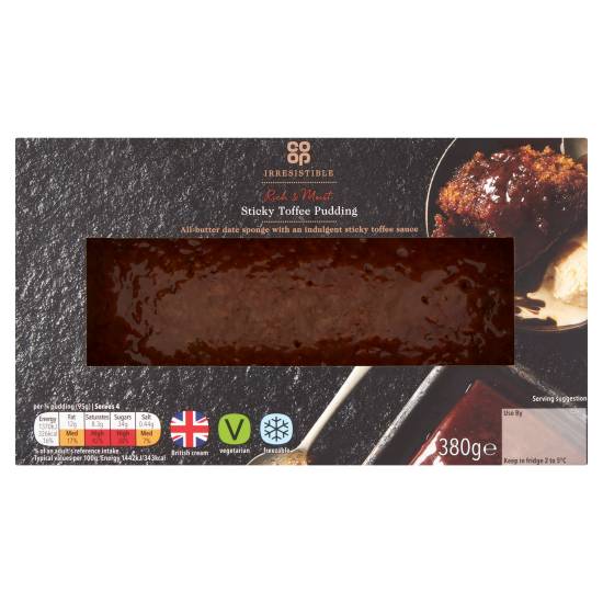 Co-op Irresistible Rich & Moist Sticky Toffee Pudding (380g)