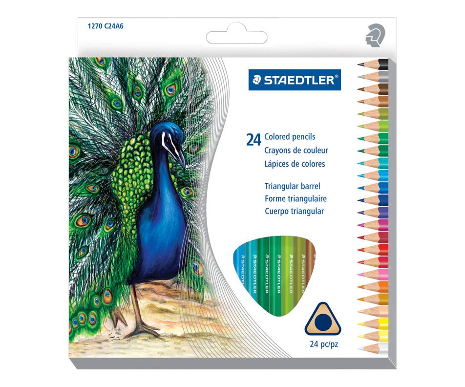 Staedtler crayons de couleur (24 unités) (multicolor) - staedtler coloured pencils