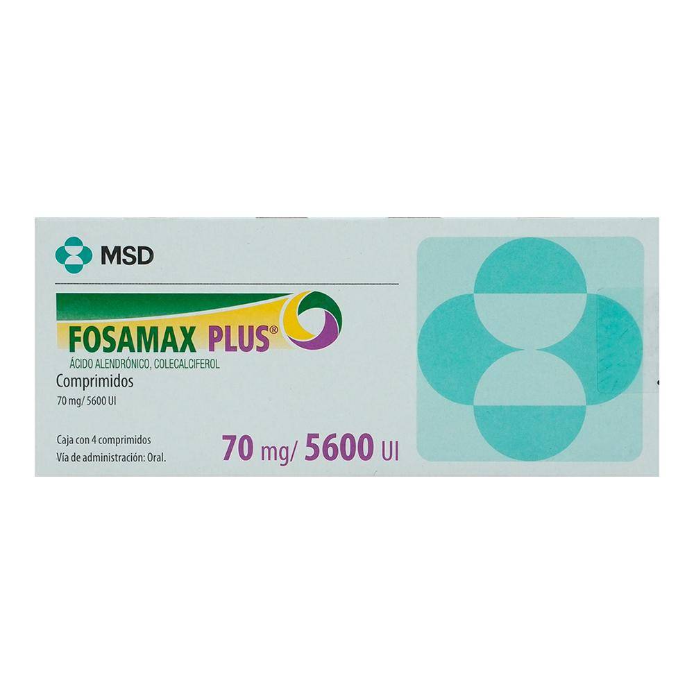 Msd fosamax plus ácido alendrónico comprimidos 70 mg (4 un)