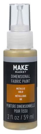 Metallic Dimensional Fabric Paint By Make Market