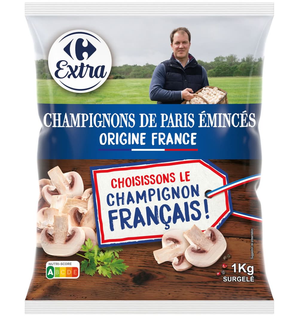 Carrefour Extra - Champignon de paris émincés (1kg)