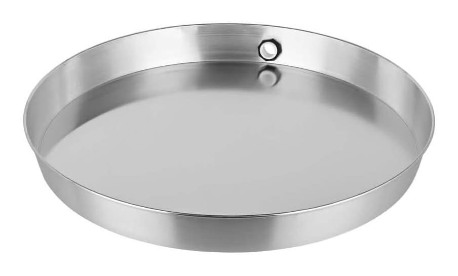 Everbilt 24 In. Aluminum Round Water Heater Drain Pan With Pvc Fitting
