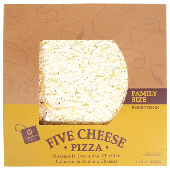 Signature Cafe Family Size Five Cheese Pizza (8 ct)