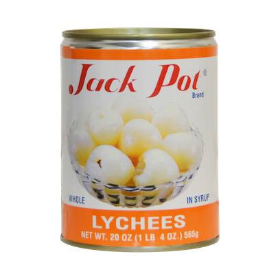 Lychees Enteros en Almibar Light Jack Pot 565 g