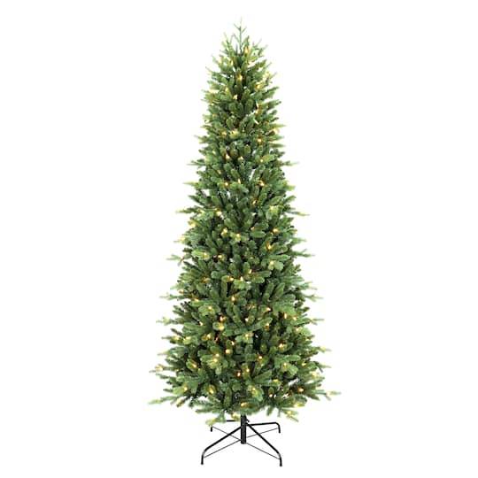 7.5Ft. Pre-Lit Glenwood Slim Artificial Christmas Tree, Warm White Led Lights By Ashland