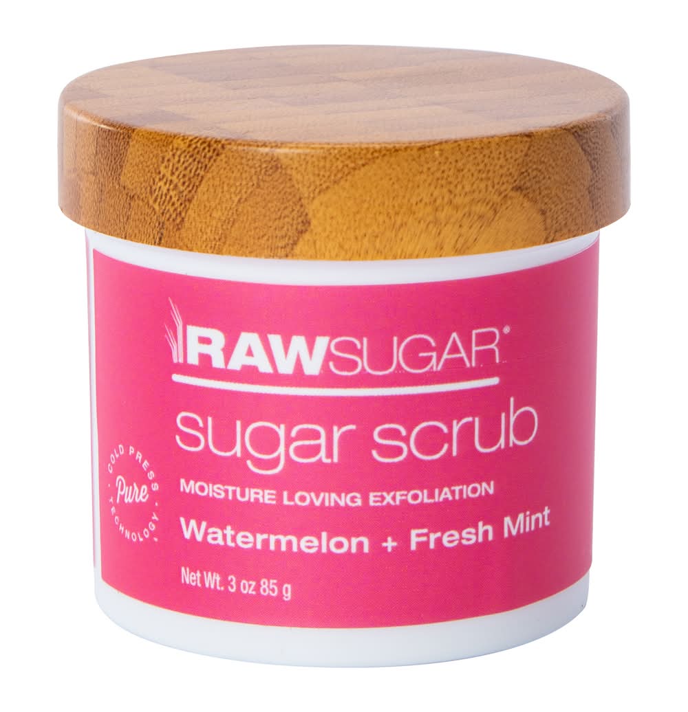 Raw Sugar® Travel Size Sugar Scrub 3oz - Watermelon & Fresh Mint