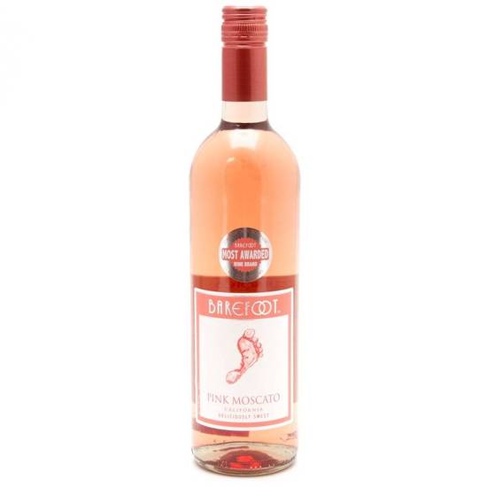 BAREFOOT PINK MOSCATO ROSE WINE