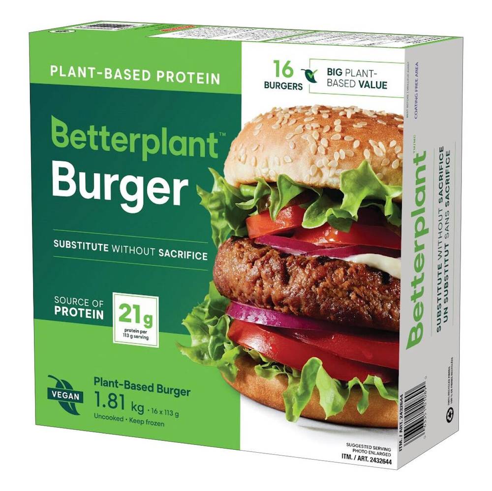 Betterplant Plant-Based Burger, 1.81 Kg