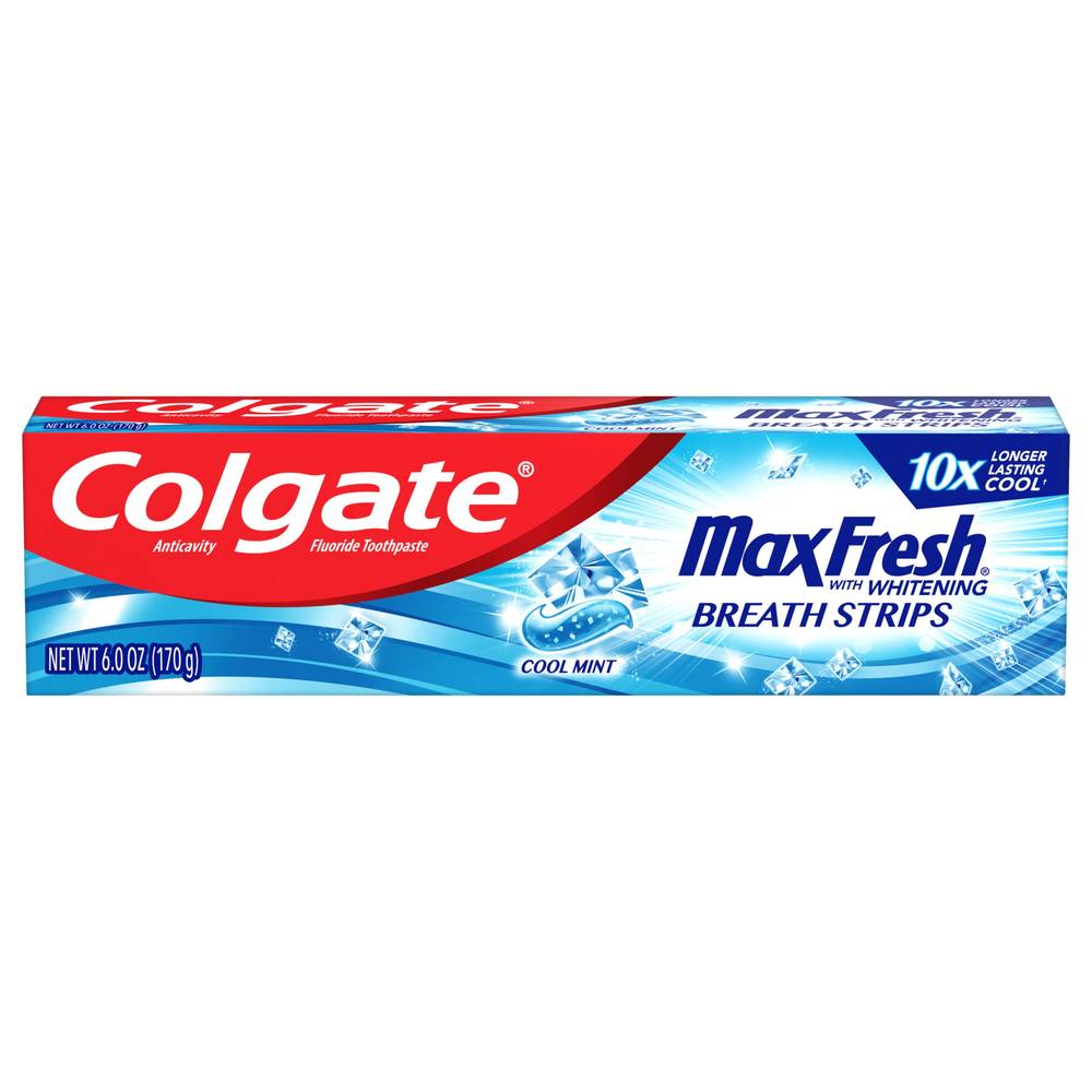 Colgate Max Fresh Cool Mint Breath Strips with Whitening