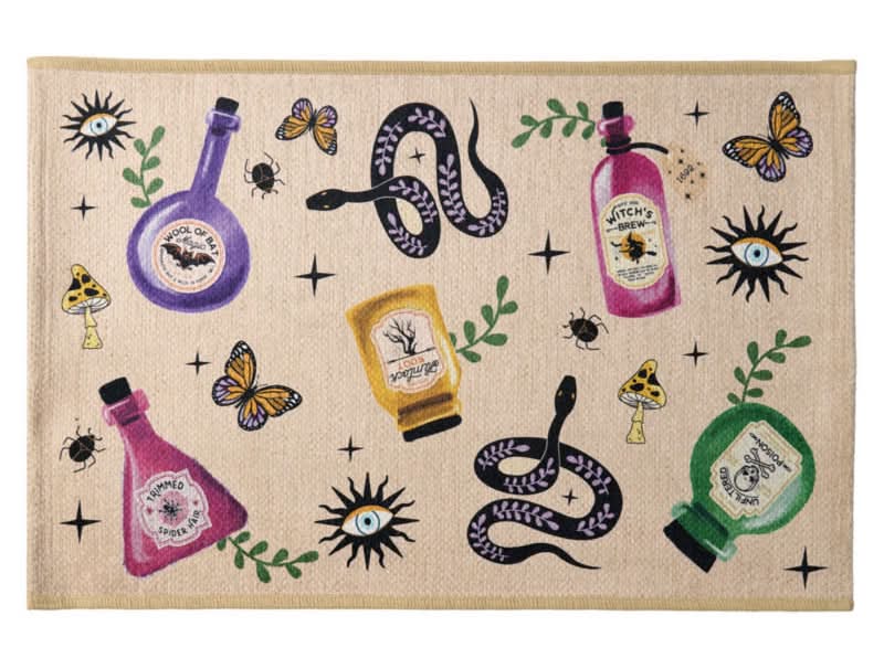 The Halloween Collection Apothecary Chenille Halloween Mat - 20" X 30"