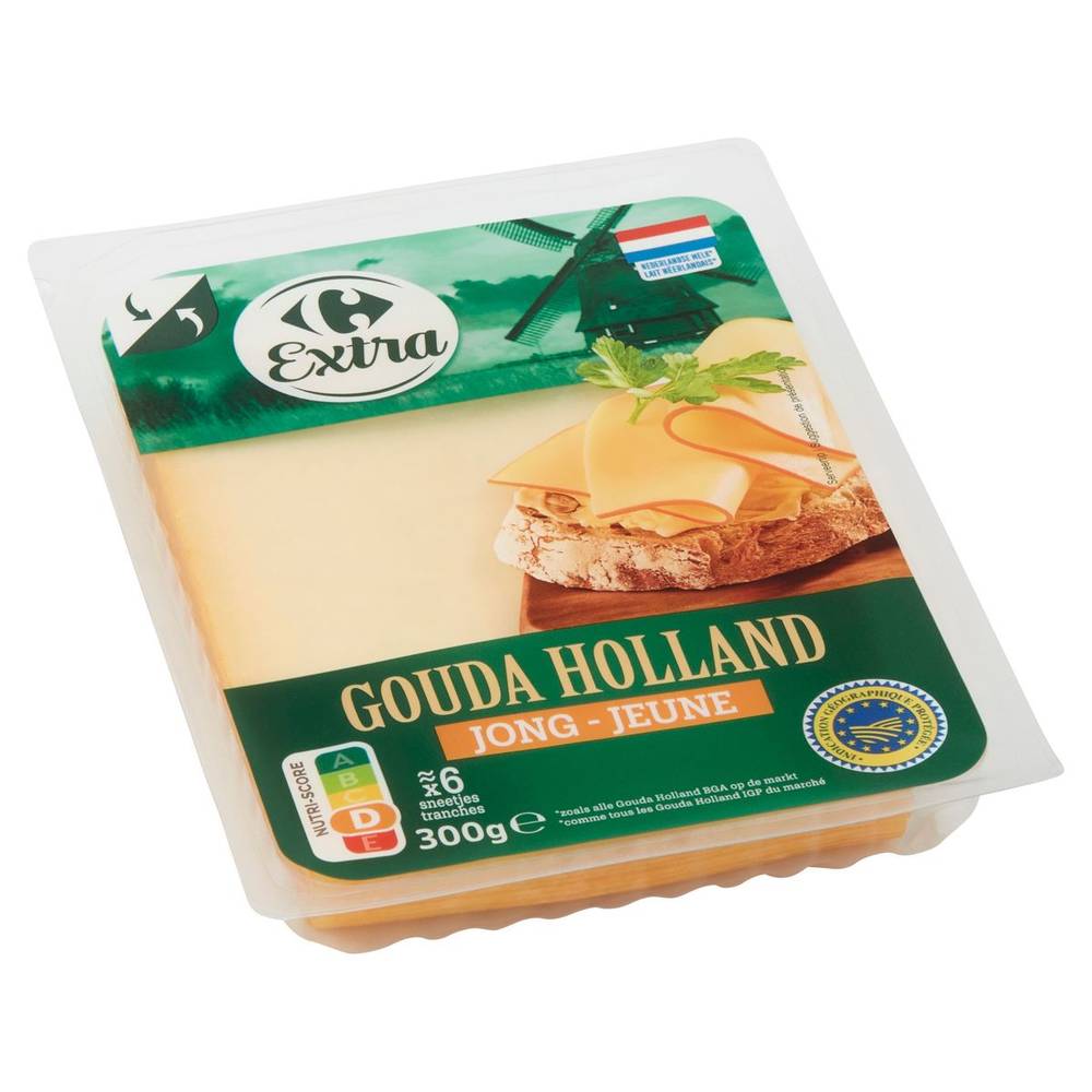 Carrefour Extra Gouda Holland Jong 300 g