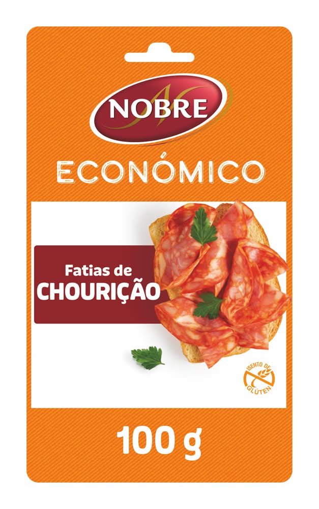 Nobre - ChouriÃ§Ã£o fatiado econÃ³mico, 100g