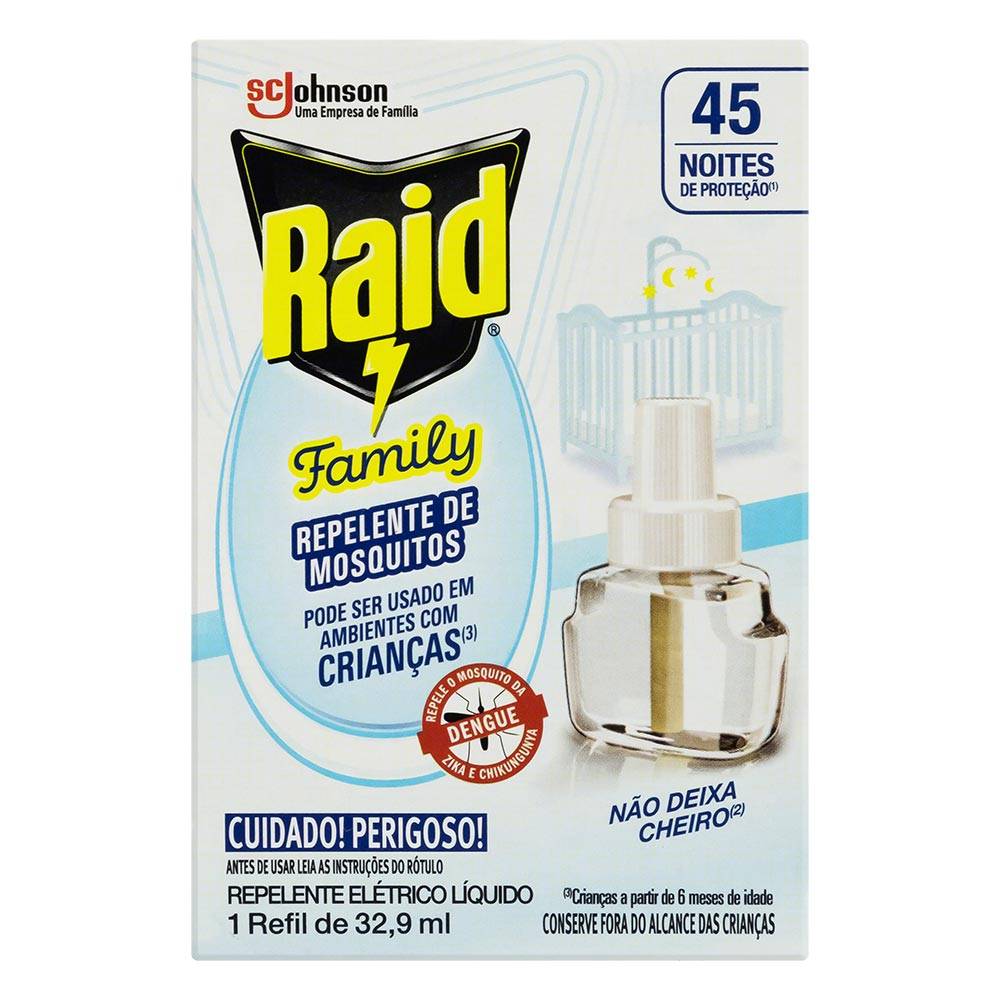 Raid · Repelente líquido de mosquitos family refil (32,9 ml)